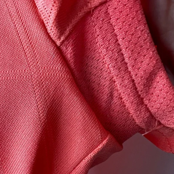 Adidas Woman’s ClimaCool Golf Shirt- pink/orange shade - Picture 6 of 7